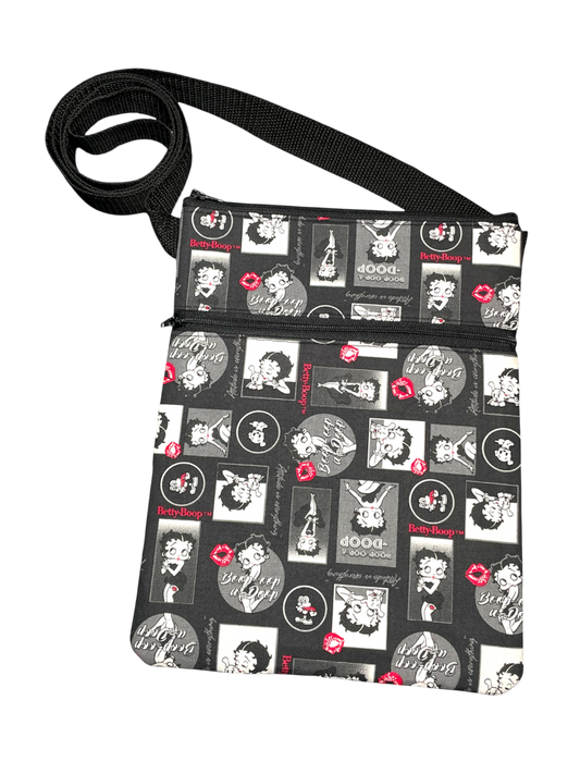 Betty Boop Crossbody Bag – Classic Black