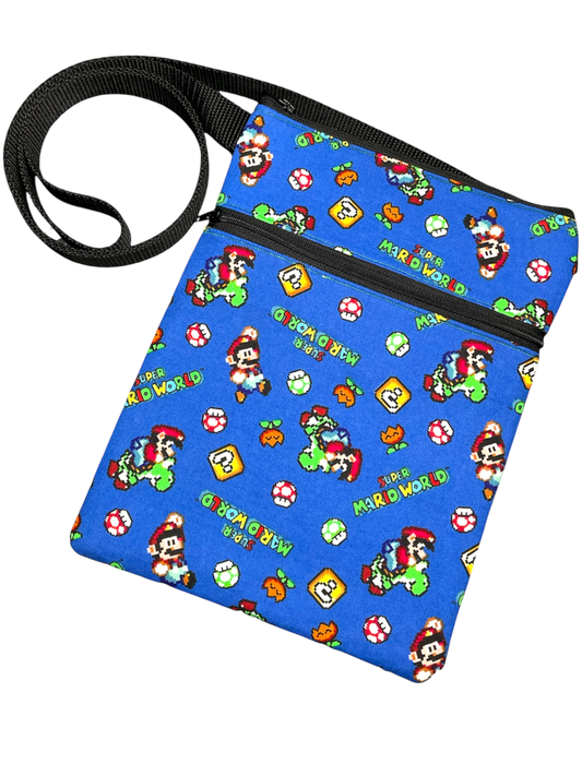 Super Mario World Crossbody Bag – Blue